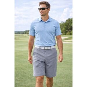 Under‎ Armour Men Gray Loose Fit Heatgear Golf Shorts Size 36